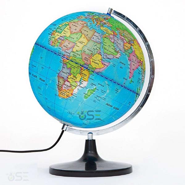 12 Inch Illuminated World Globe